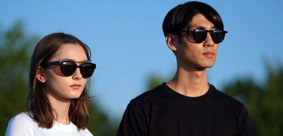 Occhiali come parte dell'immagine